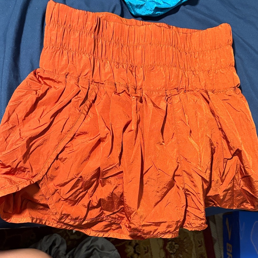 Dark Orange Freepeople Shorts - Picture 1 of 4
